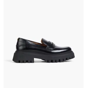 Maje Black Lug Sole Loafers